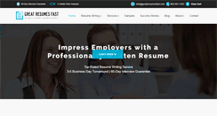 Desktop Screenshot of greatresumesfast.com